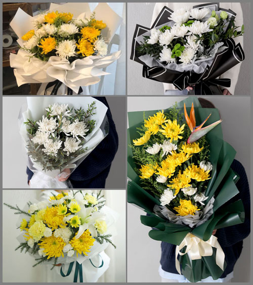 湖北孝感市安陆市木梓乡白事花束代送
